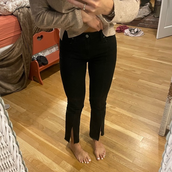 Abercrombie Women's High Rise Skinny Jean with slit detail - Picture 6 of 6